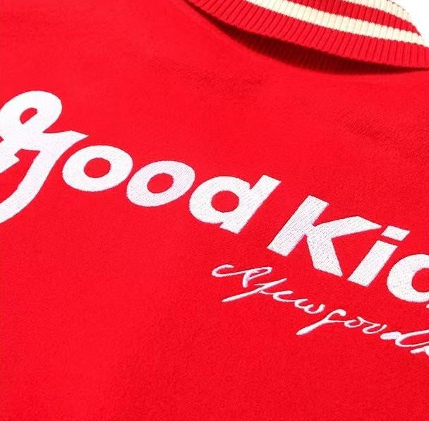 AFGK Dove Embroidered Baseball Jacket