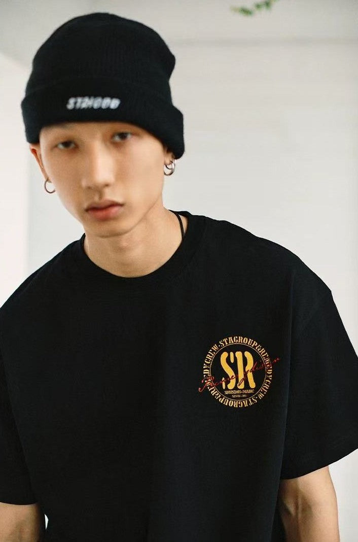 REMEDYxSTA Retro Logo Print Short-sleeve T-shirt