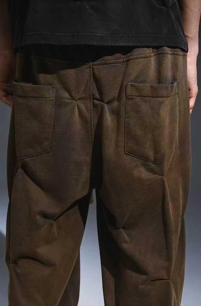 REMEDY Loose Straight Pleated Casual Pants