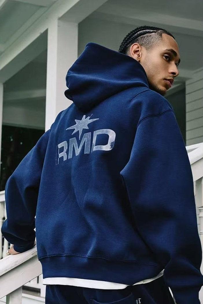 REMEDY Octagram Star Logo Print Hoodie