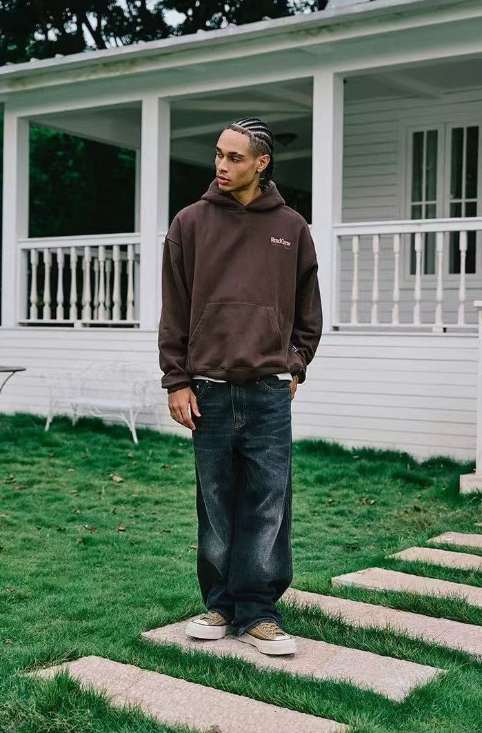 REMEDY Logo Embroidered Fleece Hoodie