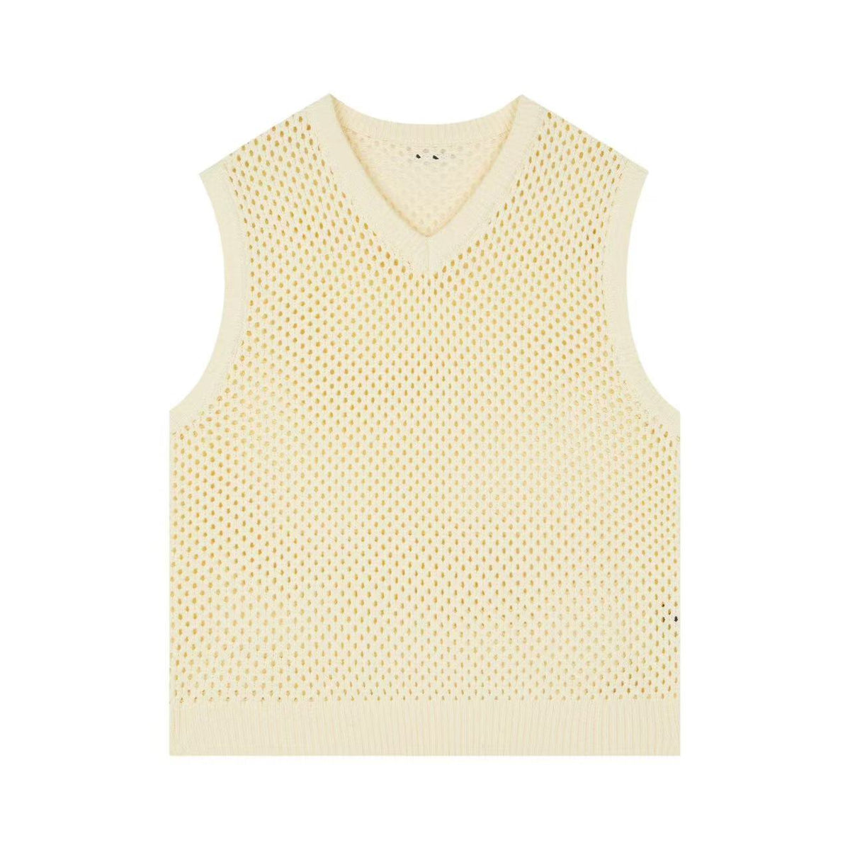 WASSUP Hollow V-neck Wool Vest