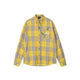 ACHOCK Vintage Floral Embroidered Plaid Long-sleeve Shirt