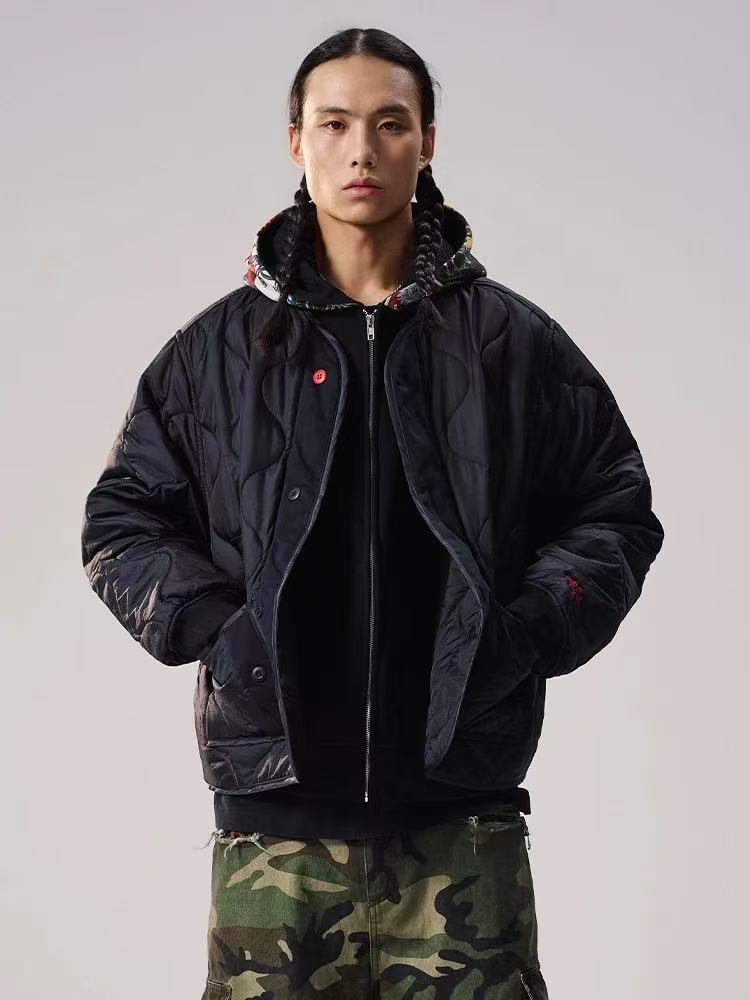 REMEDY Embroidered Cotton Padded Jacket