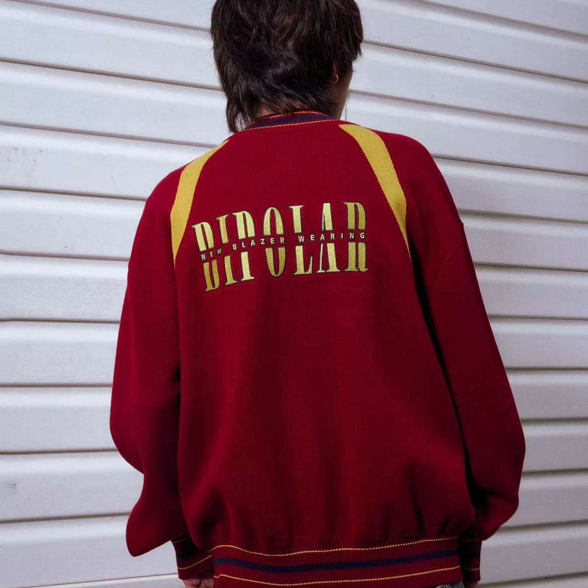 BIPOLAR Mera Outfit Baseball Jersey Sweater