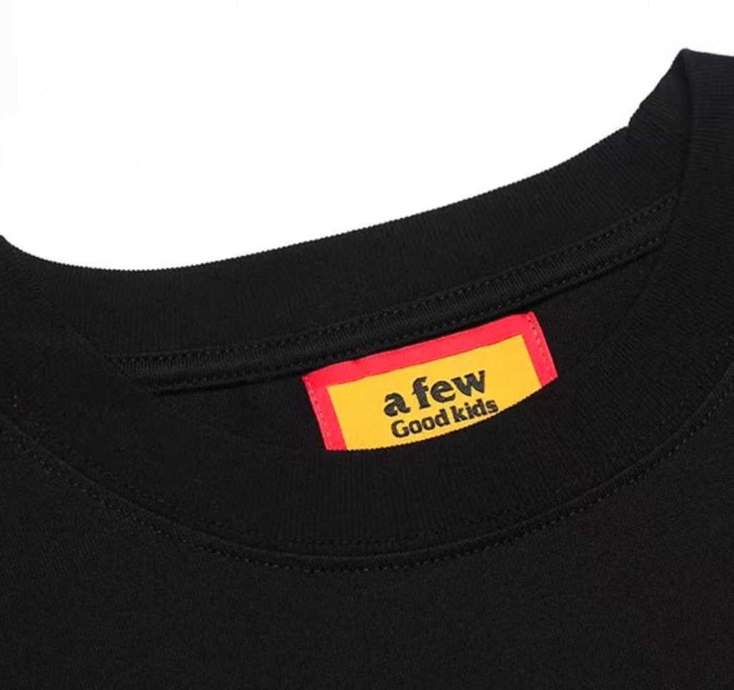 AFGK Slogan Ring LOGO Short-sleeved T-shirt
