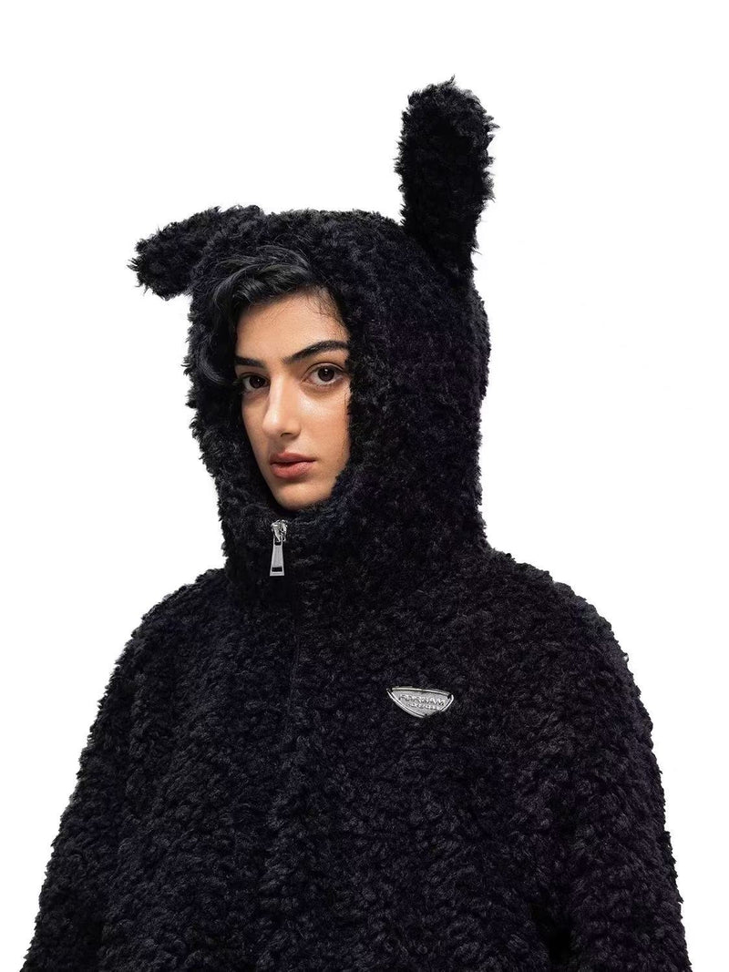 FDR Rabbit Ear Plush Hooded Jacket