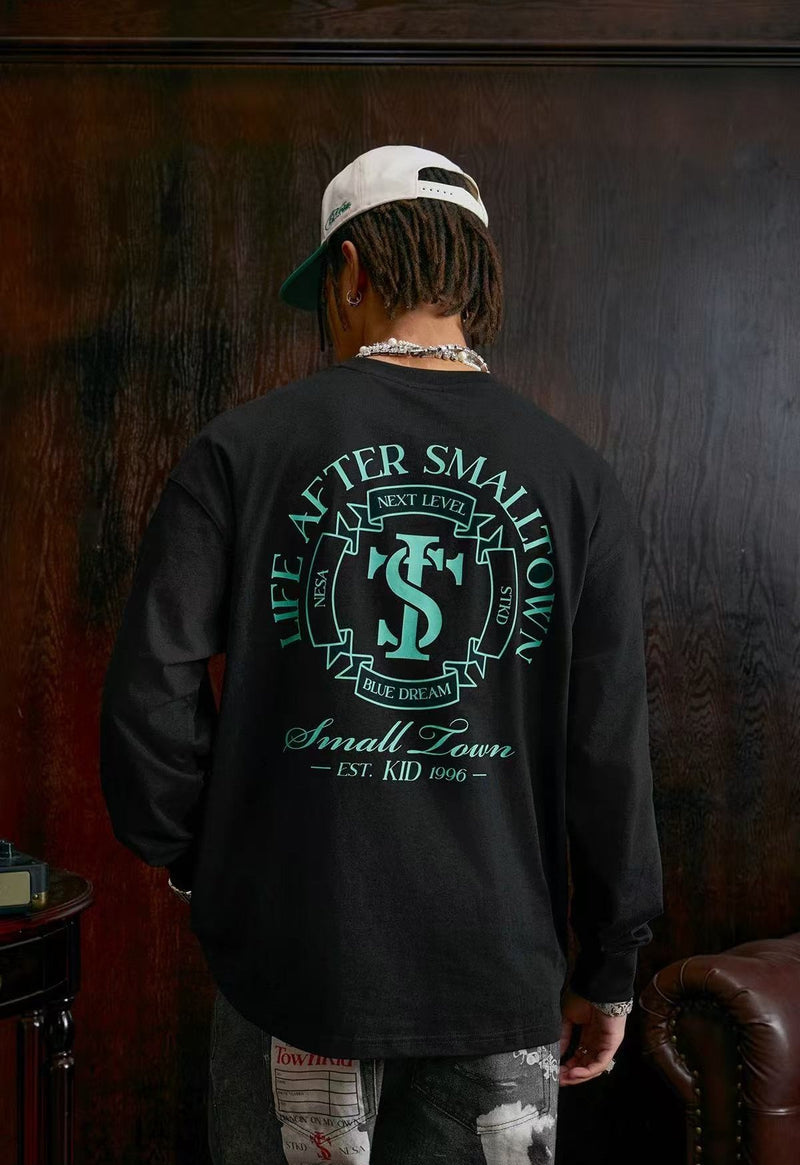 STK Vintage Logo Design Long-Sleeve T-Shirt