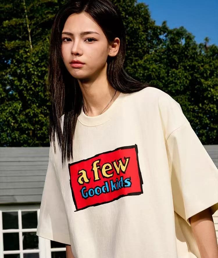 AFGK Graffiti Print Short-sleeve T-shirt