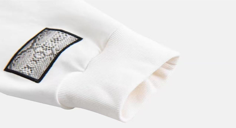 MEDM Snake Print Lettering Top Long-sleeve T-shirt