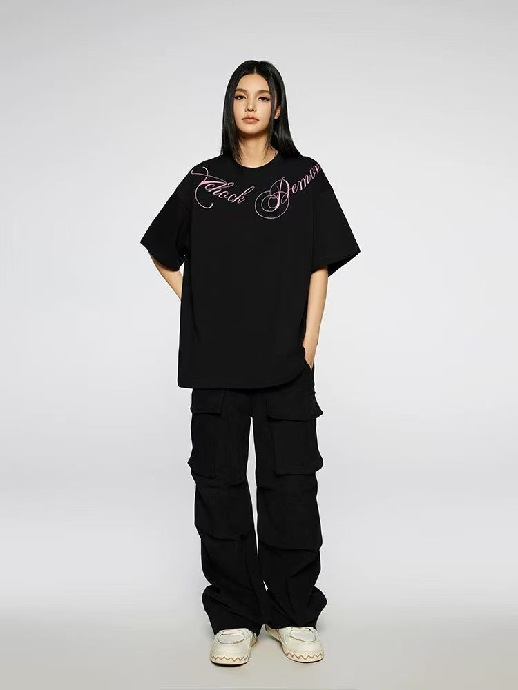 ACHOCK Floral Letter T-shirt