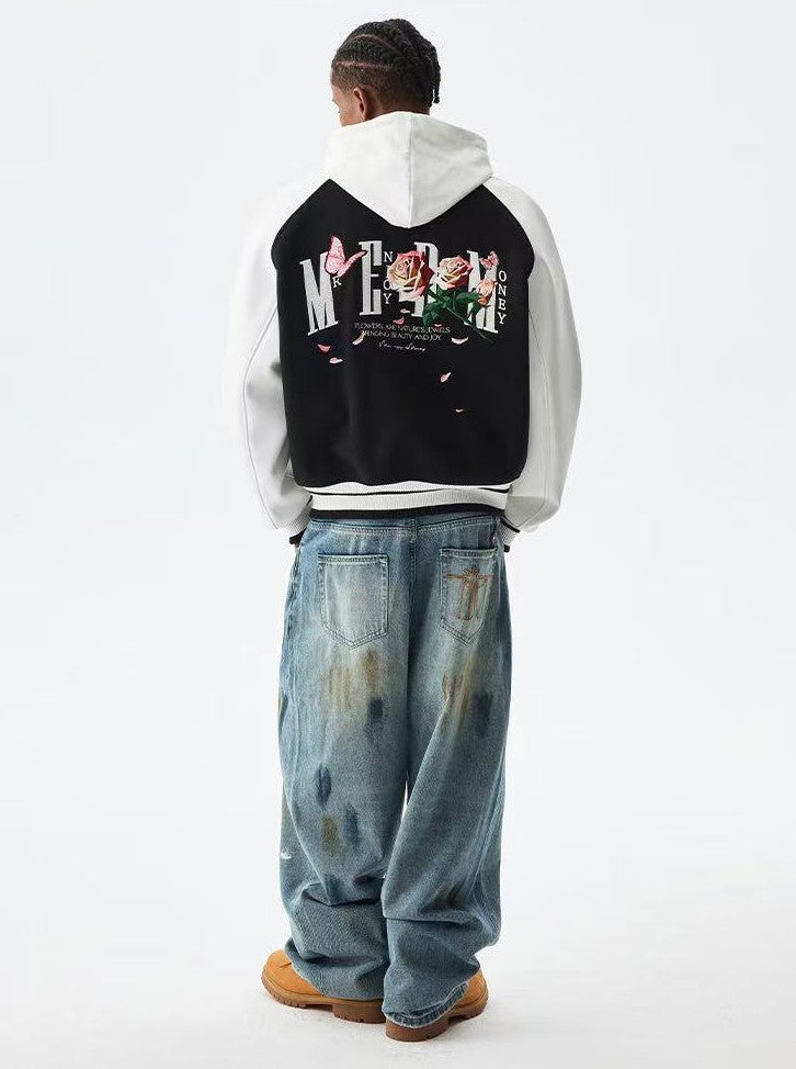 MEDM Origami Rose Baseball Jacket