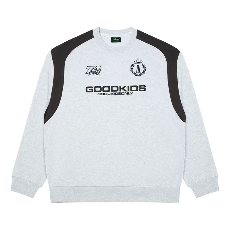 AFGK Retro Pullover Long-sleeve Sweatshirt