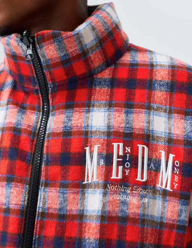 MEDM Plaid Double Sided Down Jacket