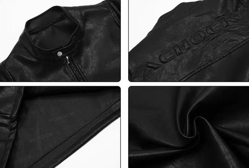 ACHOCK Retro Tailoring Heavy Motorcycle Jacket