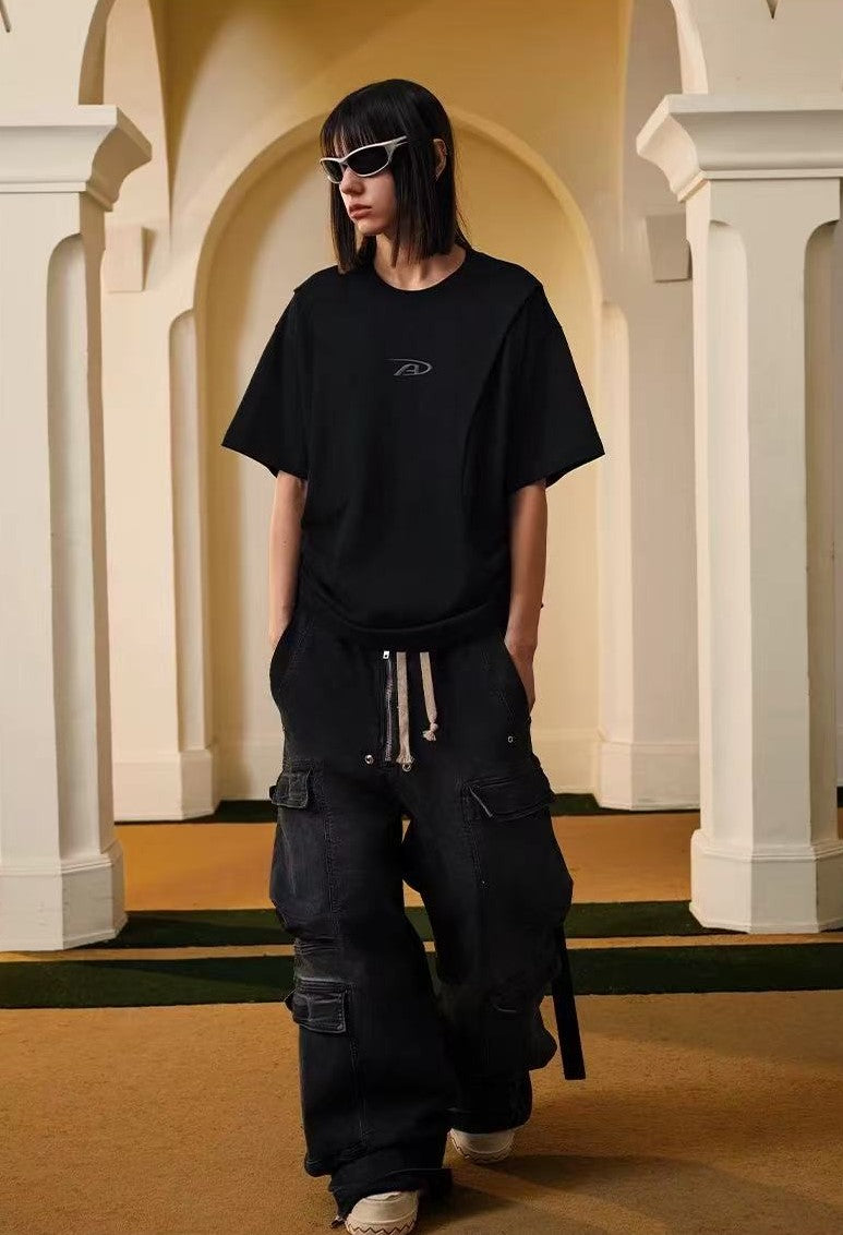 ACHOCK Logo Embroidered Short-sleeve T-shirt