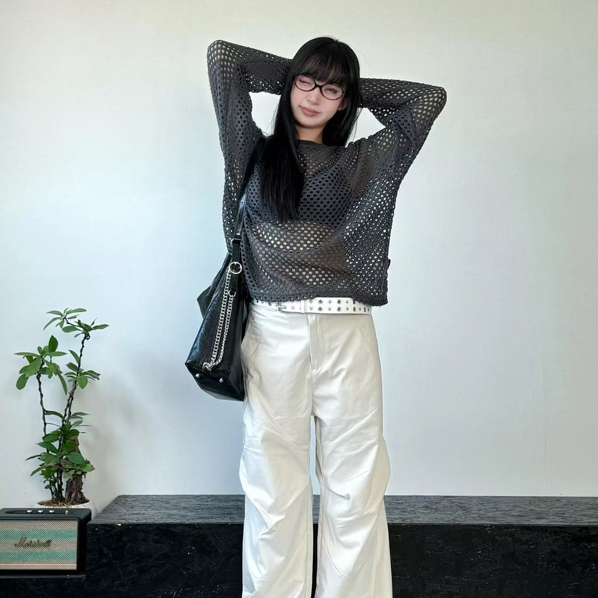 REMEDY Hollow Mesh Top