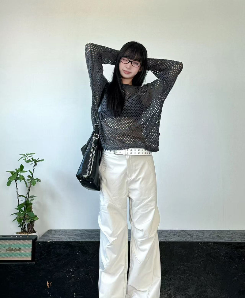 REMEDY Hollow Mesh Top