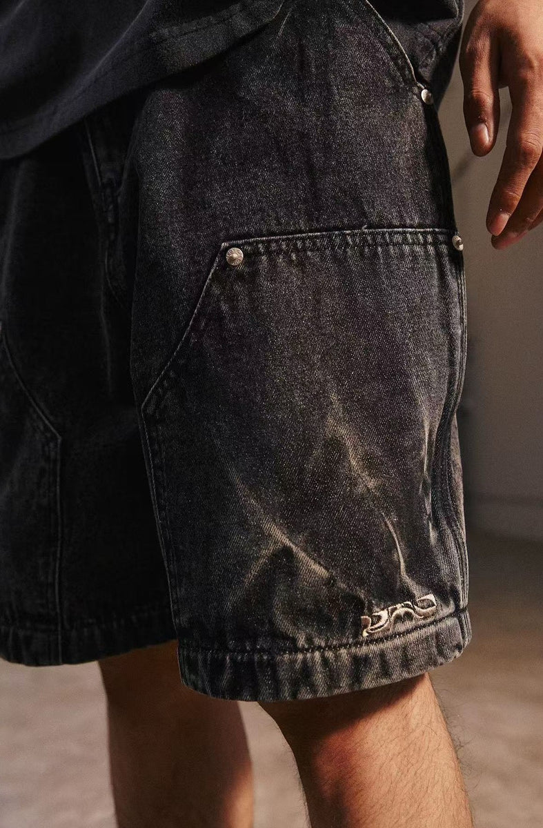 REMEDY Washed Vintage Denim Shorts