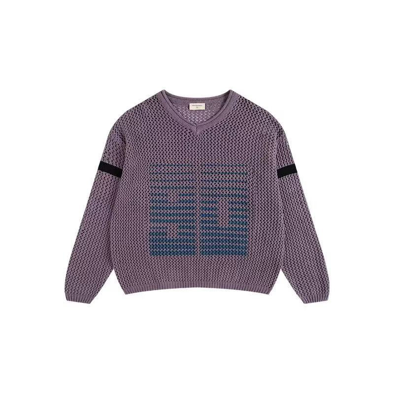 ATRY Retro V-neck Knitted Sweater