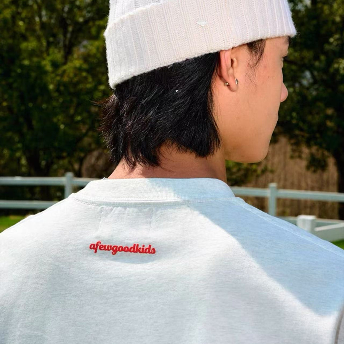 AFGK Flocked Short-sleeve T-shirt