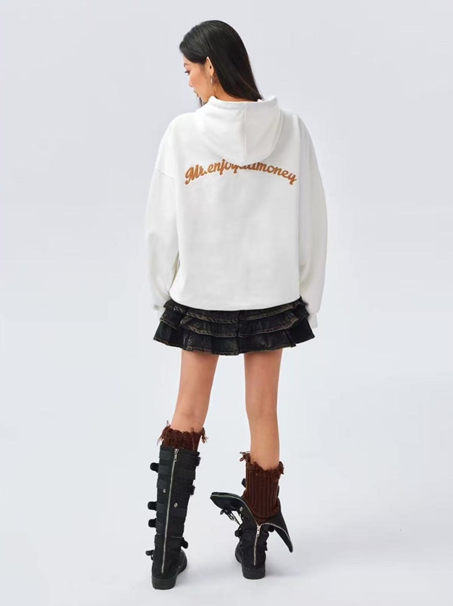 MEDM Bohemian Style Pattern fill Braided Hoodie