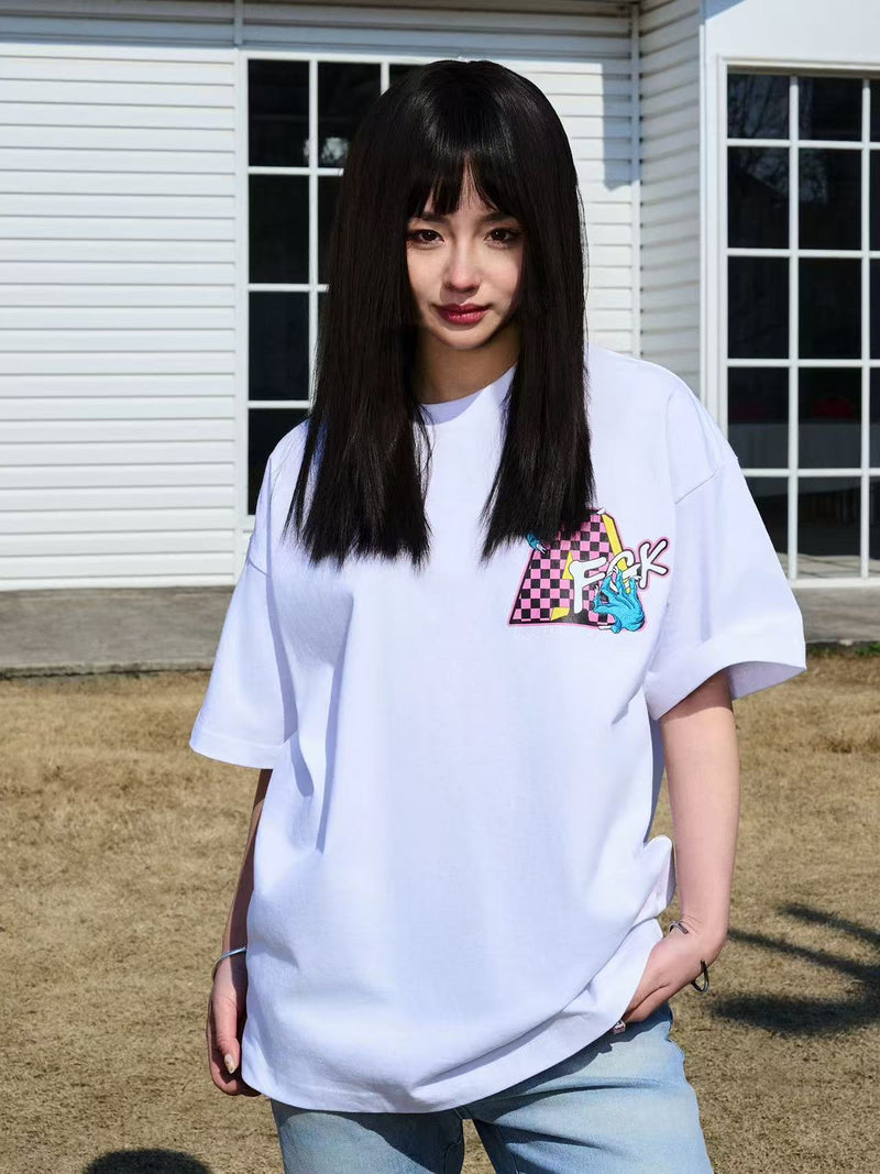 AFGK Parody MTV Embroidered Short sleeves T-shirt