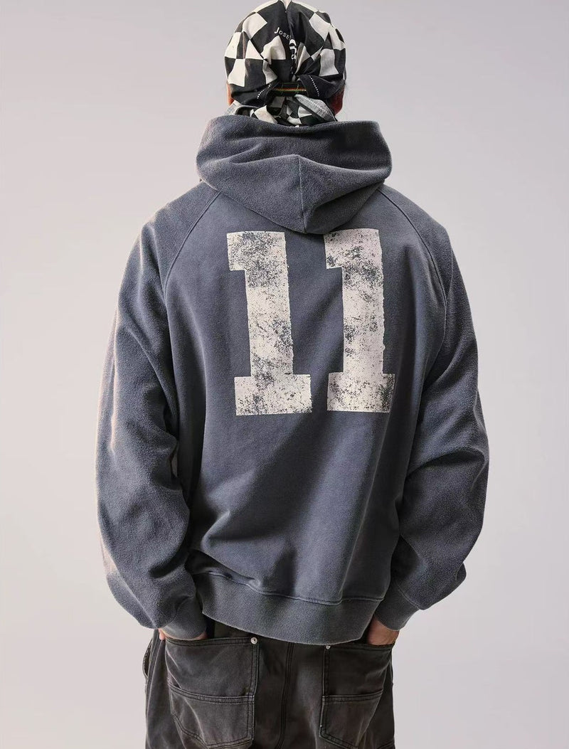 REMEDY Washed Patchwork Hoodie