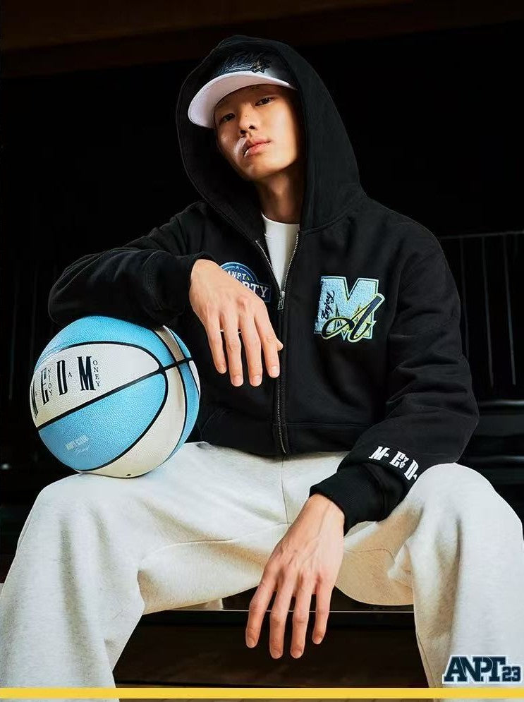 MEDMxANPT Logo Design Zipper Hoodie