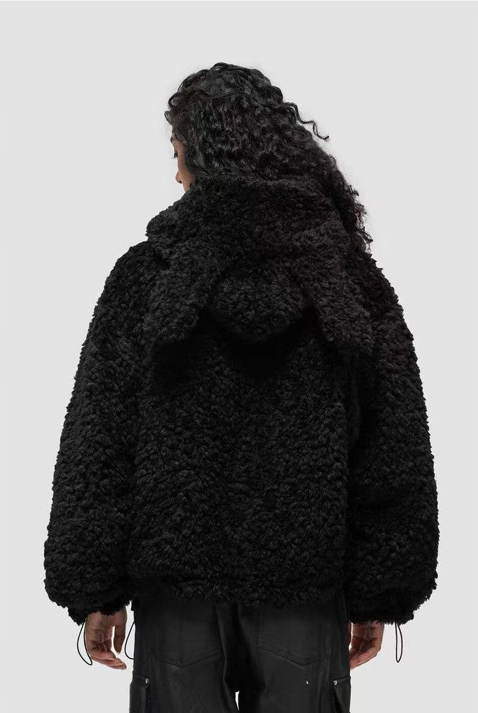 FDR Rabbit Ear Plush Hooded Jacket