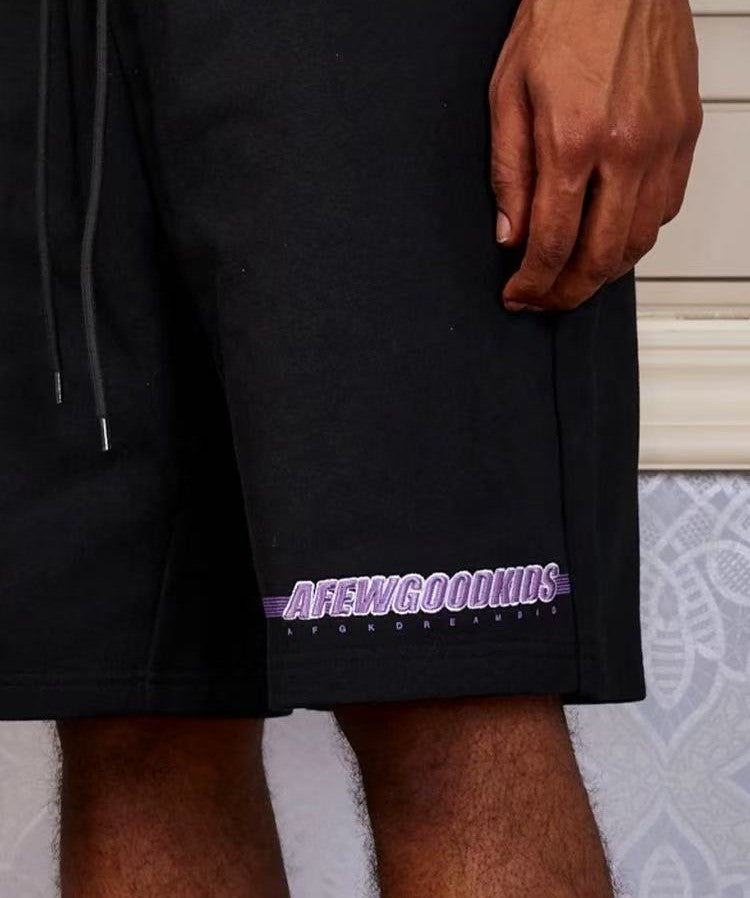 AFGK Embroidered Gradient Casual Sports Shorts