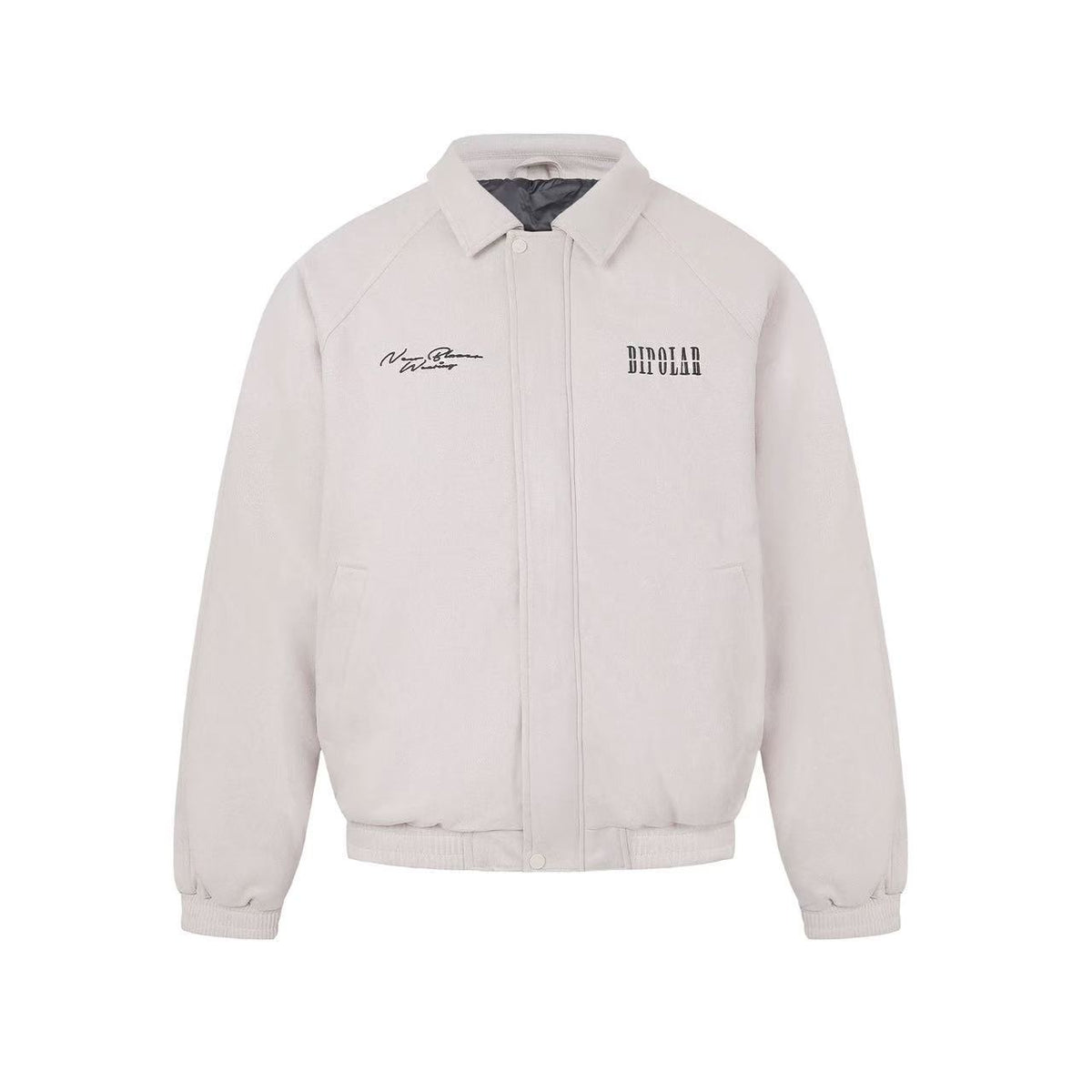 BIPOLAR Embroidered Suede Down Jacket