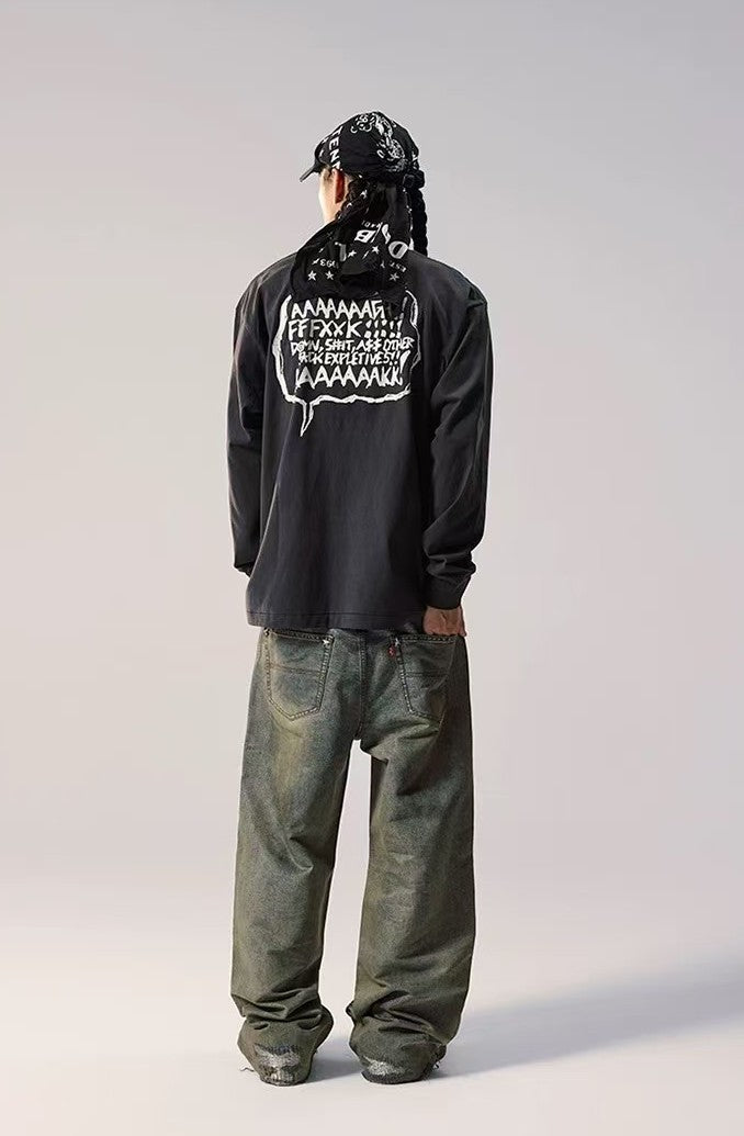 REMEDY Washed Baggy Jeans
