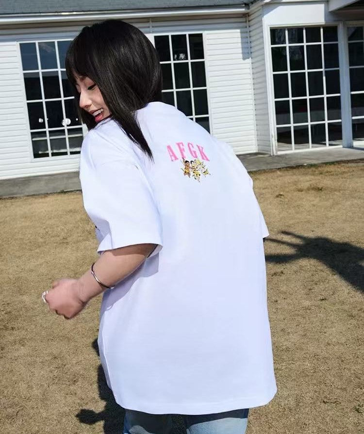 AFGK Parody MTV Embroidered Short sleeves T-shirt