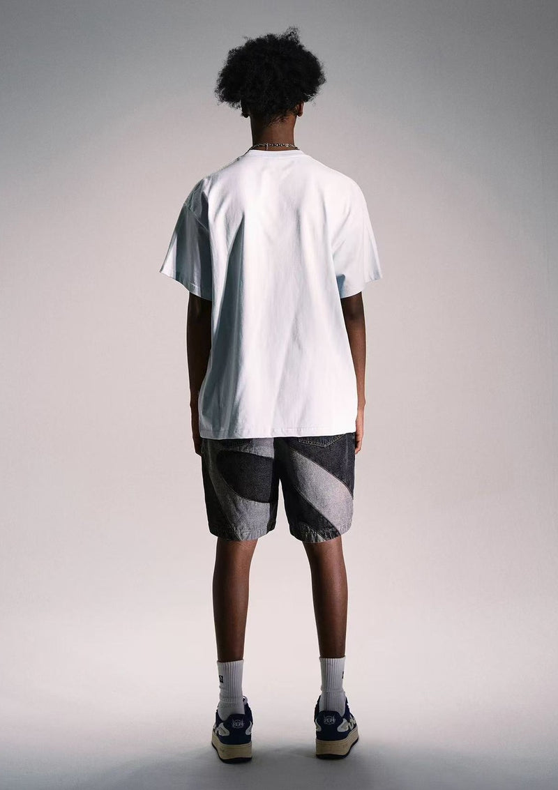 REMEDY Wine Glass R Logo Print Short-sleeve T-Shirt