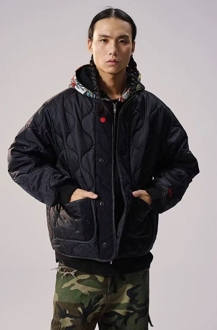 REMEDY Embroidered Cotton Padded Jacket