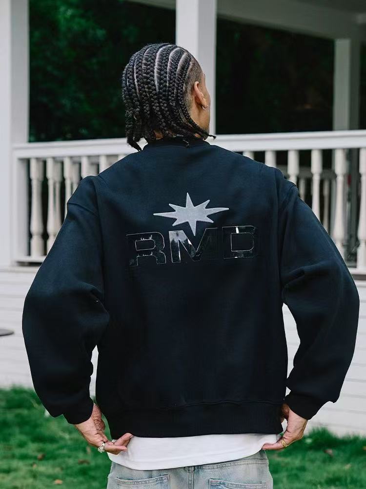 REMEDY Octagram Star Logo Print Sweater