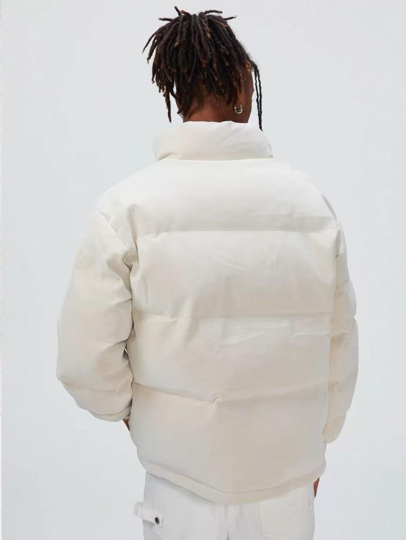 BIPOLAR Crocodile Pattern Metal Logo Cotton Jacket