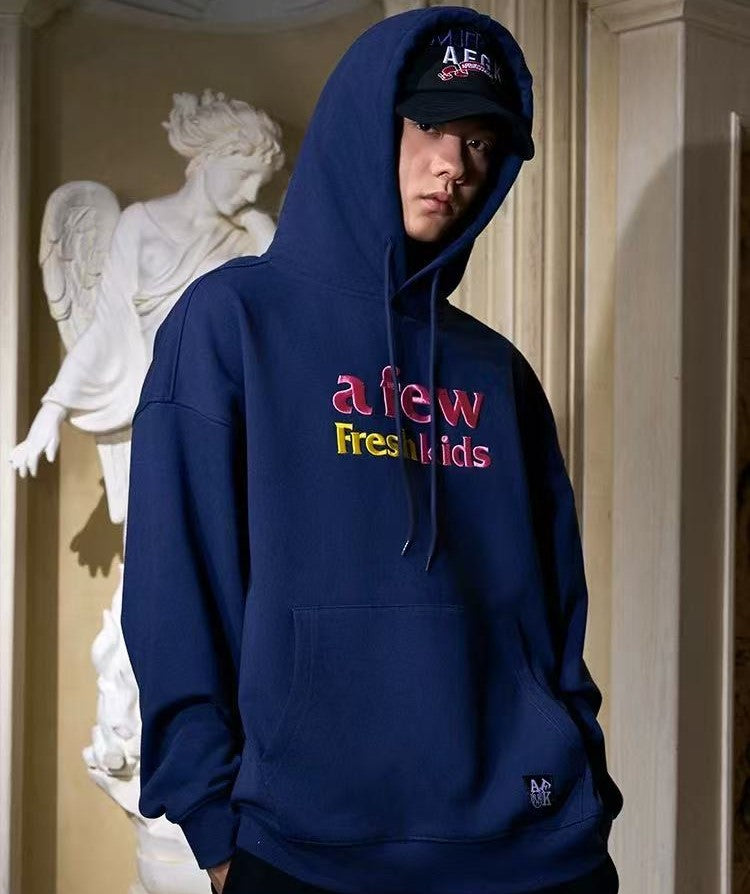 AFGKxMJFRESH Basic Embroidered Hoodie