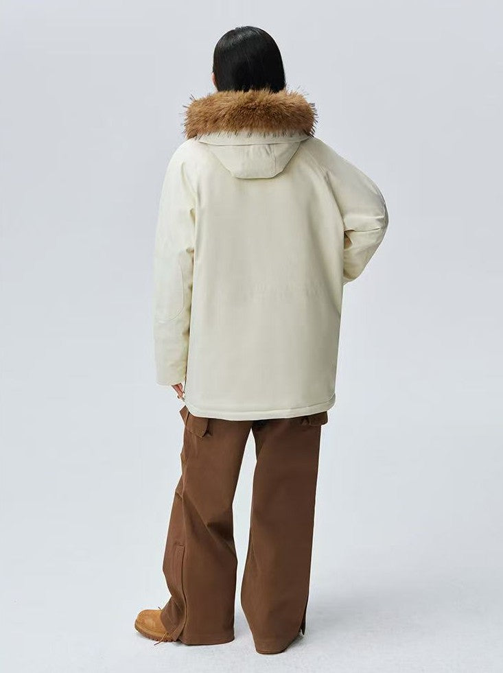 MEDM Fur Collar Long Down Parka