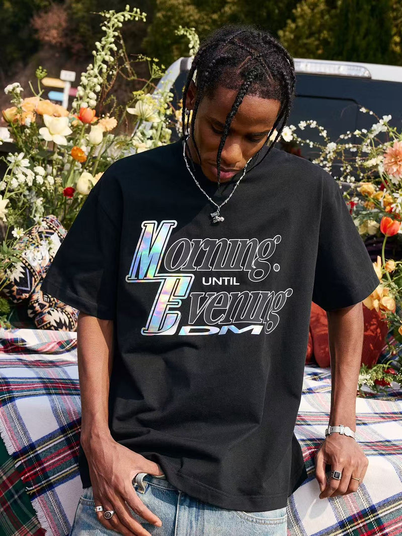 MEDM Laser Sticker Short-sleeved T-shirt