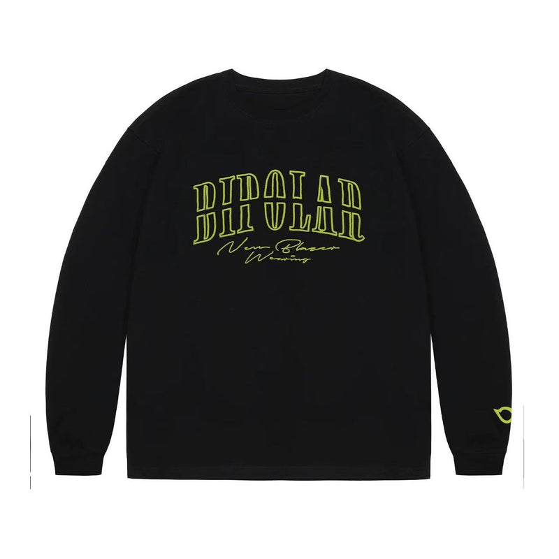 BIPOLAR Basic Embroidered Long-sleeved T-shirt