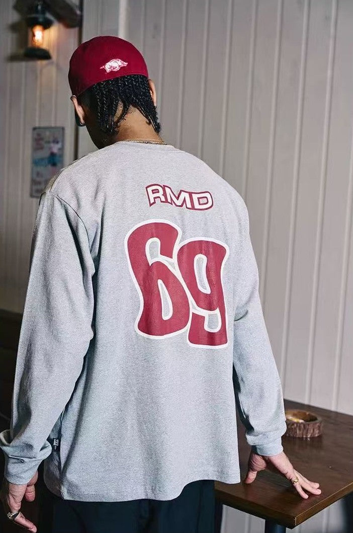 REMEDY 69 Cracked Print Long-sleeve Tee