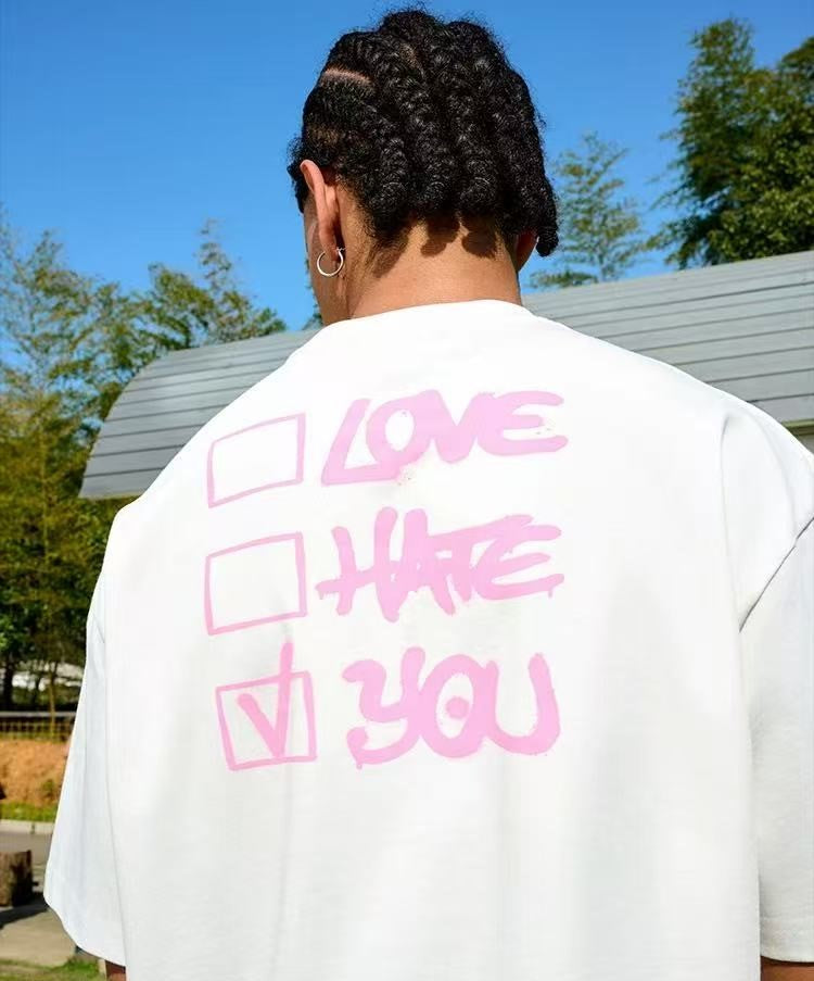 AFGK Love Hate Multiple Choice Short-Sleeve T-Shirt