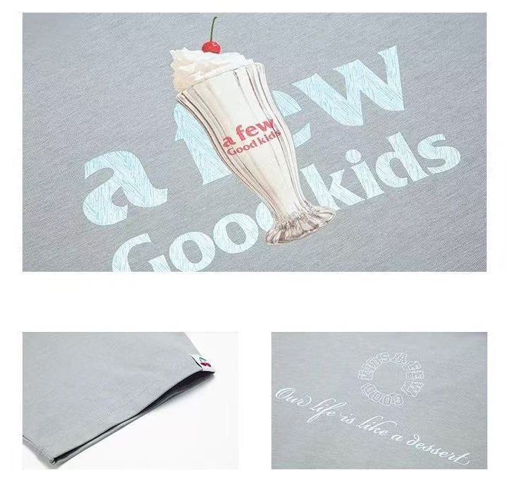 AFGK Dessert Printed short-sleeved T-shirt