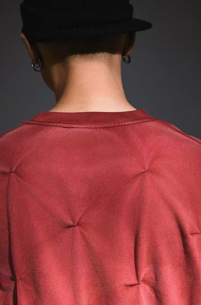 REMEDY Pleated Vintage Short-sleeve T-Shirt