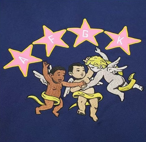 AFGK Colorful Multi Placket Cardigan Sweatshirt