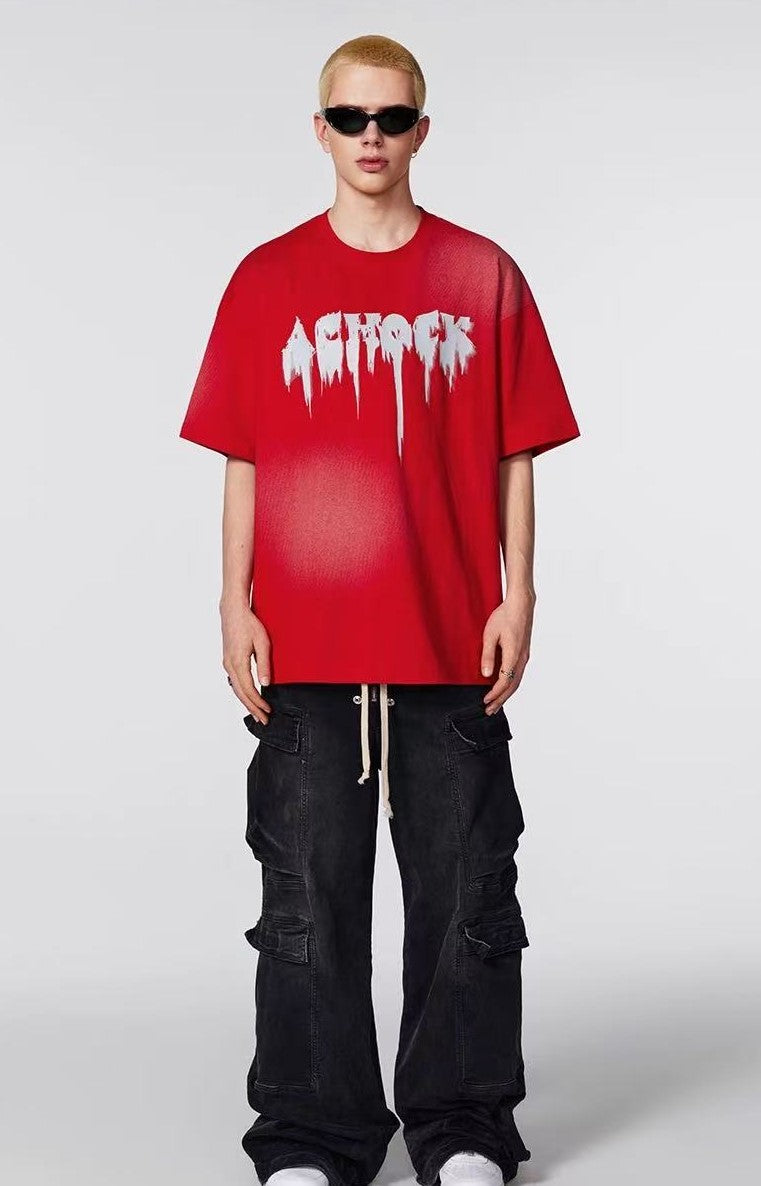 ACHOCK Phantom Logo Print Short-sleeves T-shirts