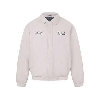 BIPOLAR Embroidered Suede Down Jacket