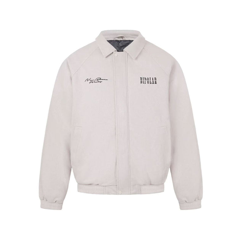 BIPOLAR Embroidered Suede Down Jacket